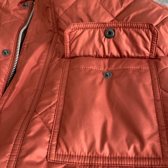 Peter Millar Norfolk Quilted Bomber Jacket Medium Burnt Orange - Picture 13 of 14
